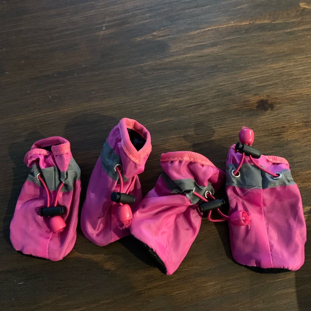 Pink Dog Booties